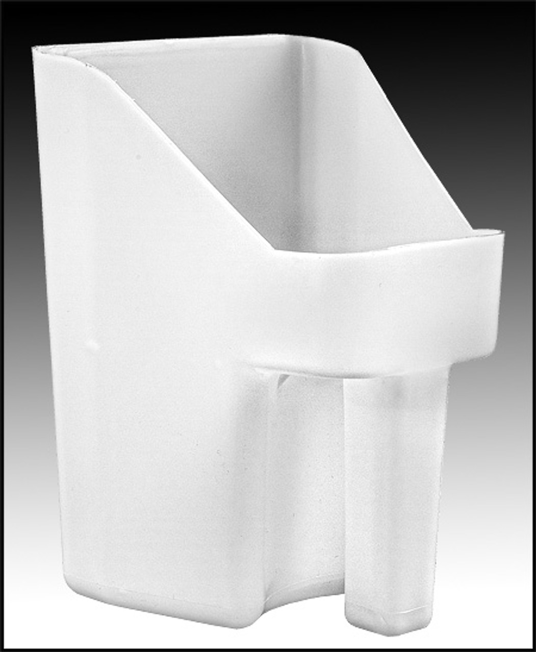 Tolco Corp. White 3 Quart Flat Plastic Scoop (#240103)