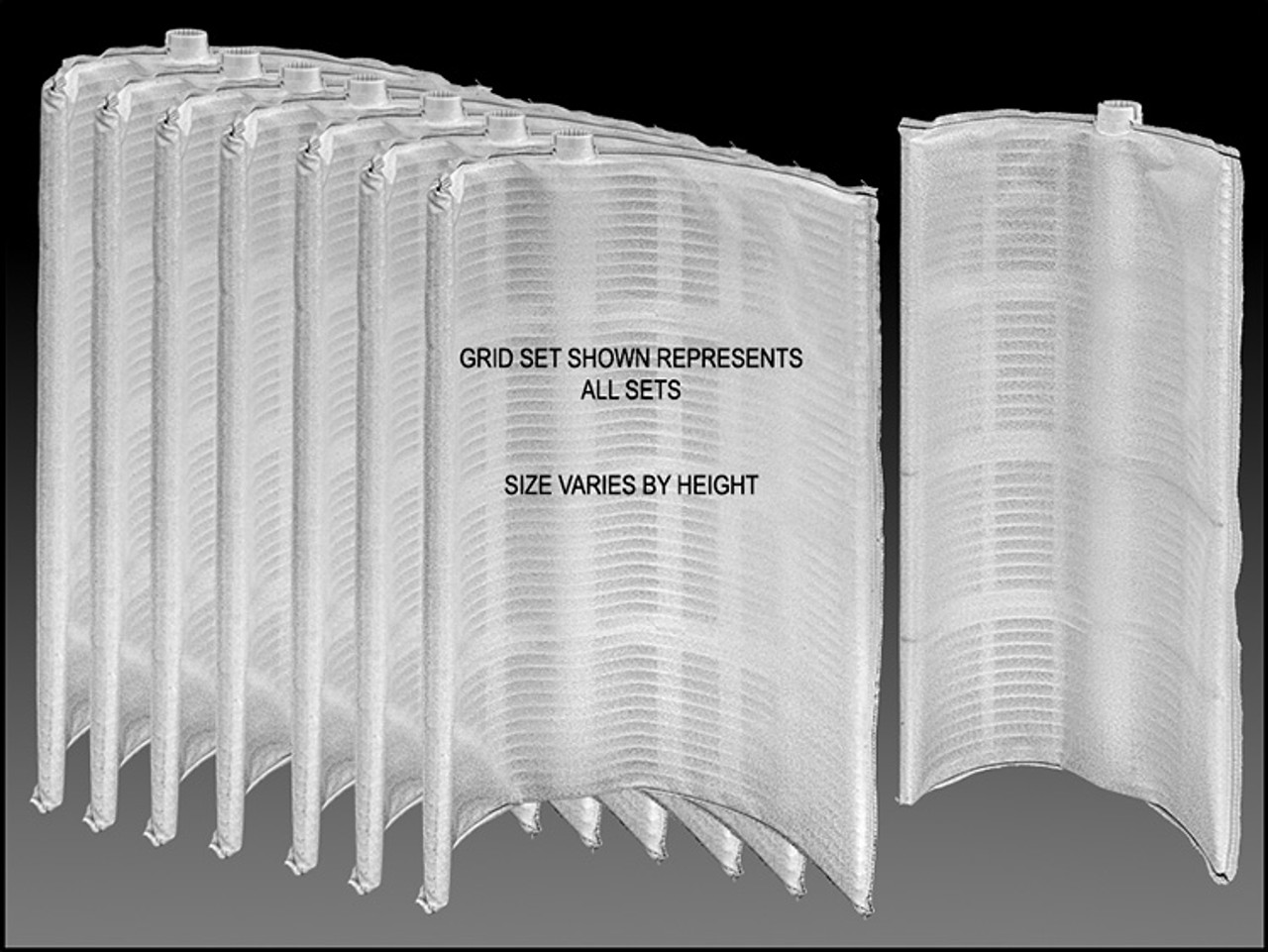 REPLACEMENT GRID SET -24 SQ FT / UNICEL-FS-2002 / AMER / HAYWARD / PAC FAB
