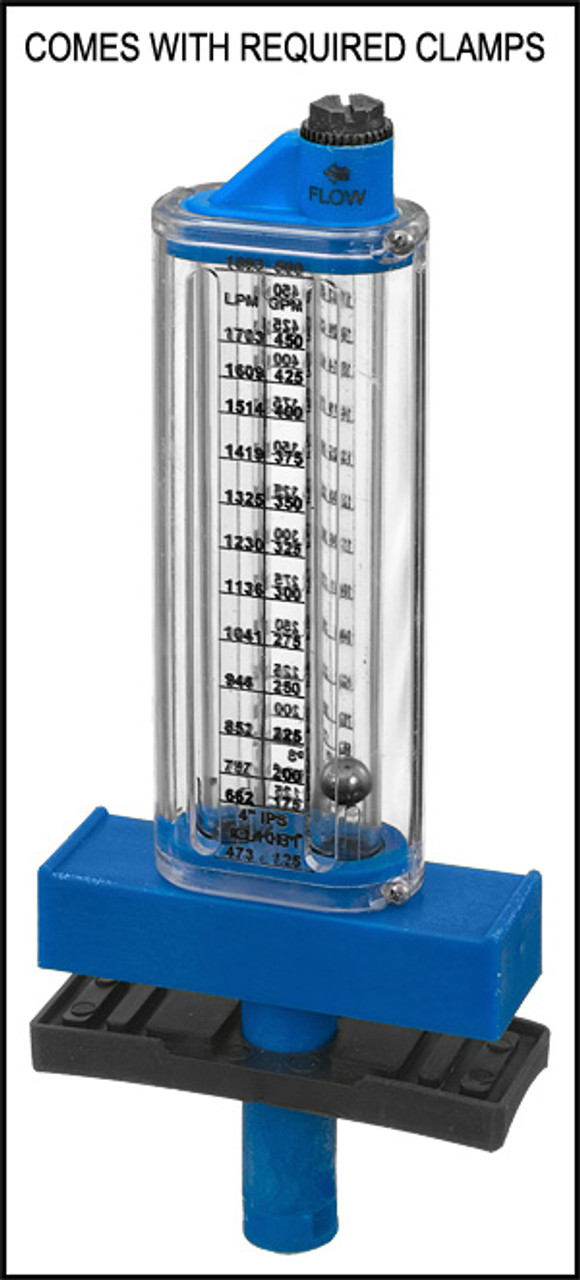 ROLA CHEM FLOW METER 4 TOP MOUNT 125-500 GPM 570381T