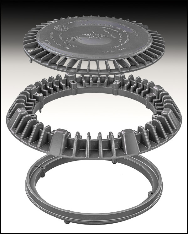 AQUASTAR 8" LP F & G DK GRAY