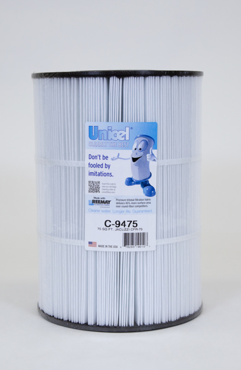 Replacement Filter Cartridge for Jacuzzi CFR/CFT 75 - Replaces: Unicel: C-9475 - Filbur: FC-1480 - Pleatco: PJ75-4