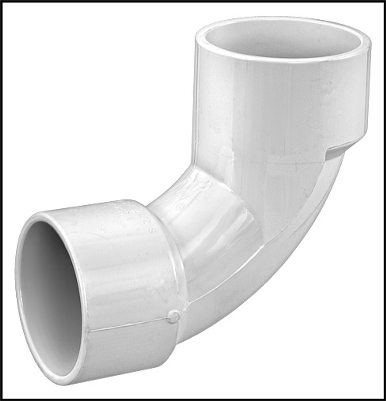 WATERWAY PLASTICS PVC #411-9200 ELBOW SWEEP 90 DEGREES SLIP 3" X SLIP 3" 