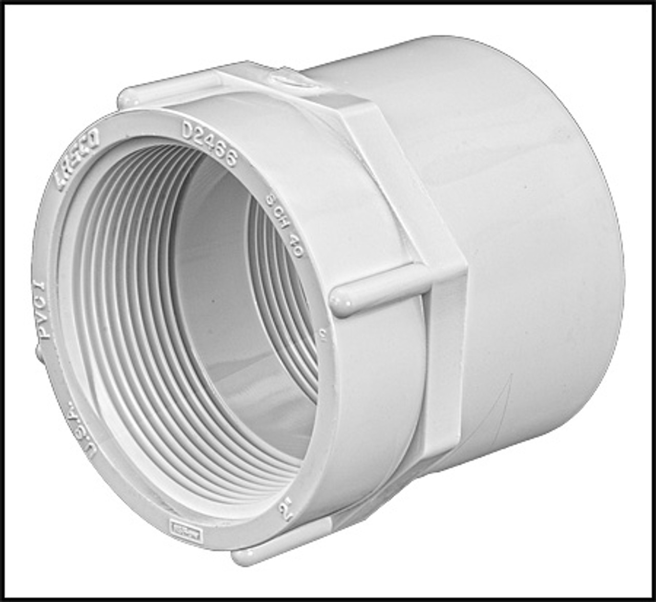 LASCO PVC #430-020 - COUPLING THREADED FEMALE PIPE THREAD 2" 