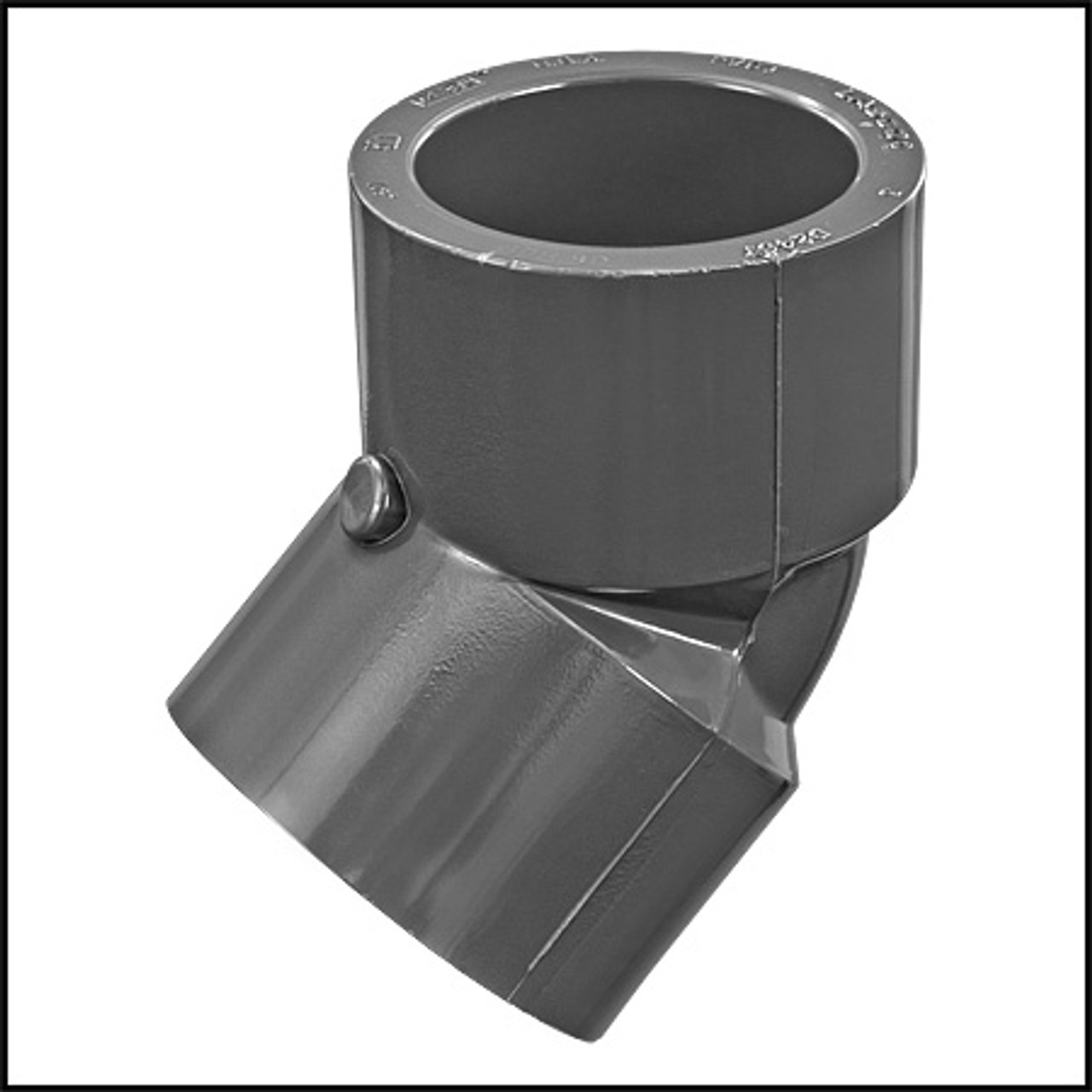 LASCO PVC #817-015 - ELBOW 45 DEGREES SCH 80 1-1/2" SLIP