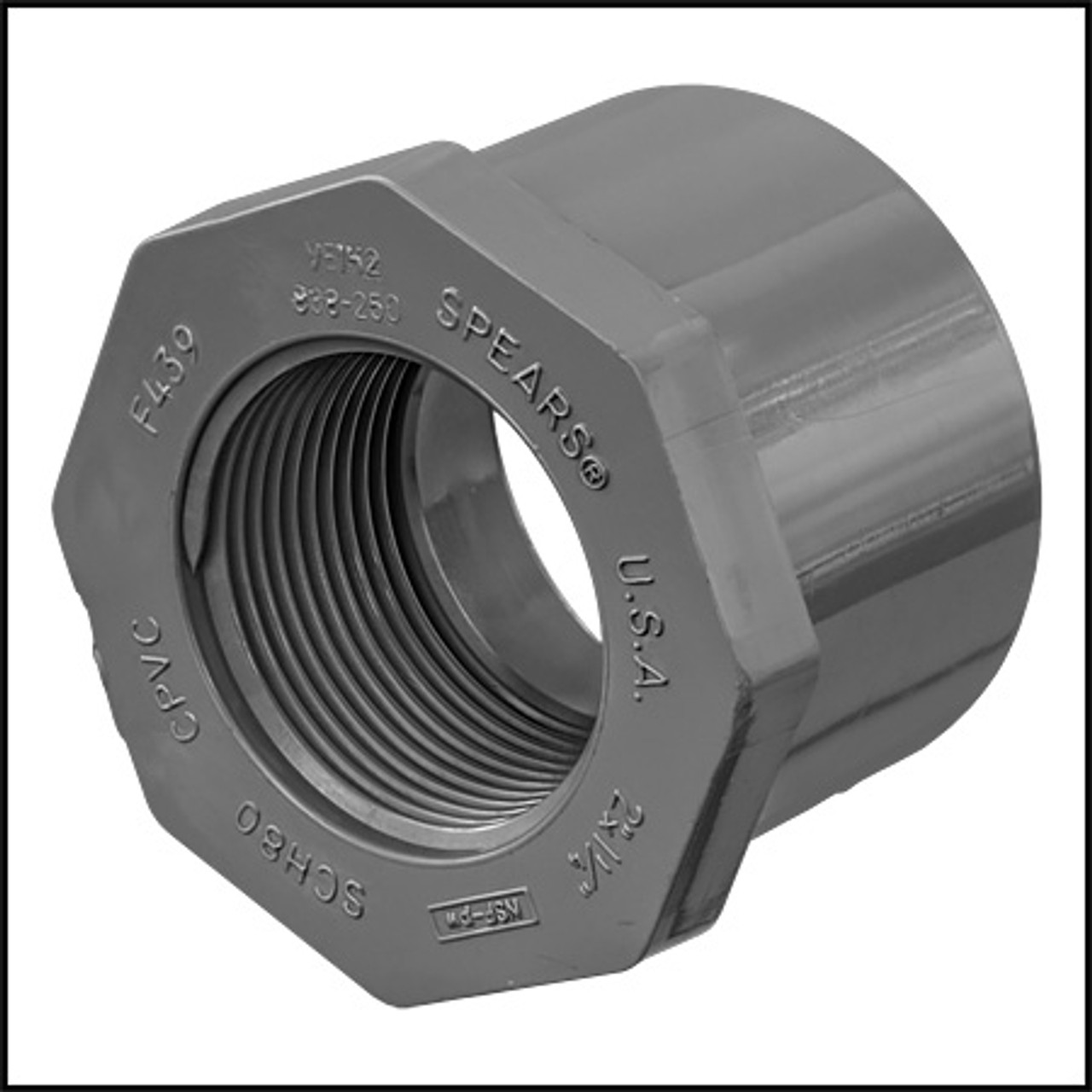 SPEARS MFG. PVC  - BUSHING CPVC (SCHED 80) SLIP X THREAD 2" X 1-1/4"