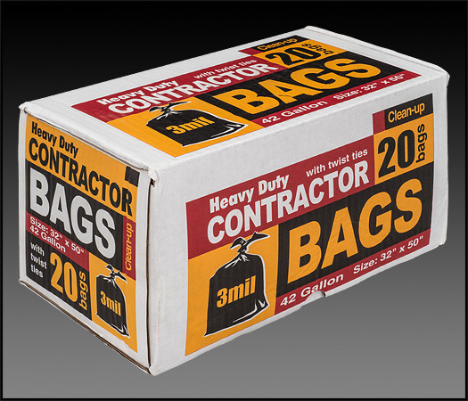 CONTRACTOR TRASH BAG 42 GALLON (20/BOX)