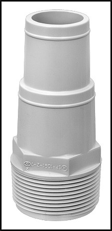 Hayward SPX1091Z4 Hose Male Smooth Adapter - Replacement For Pool Skimmers & Filters