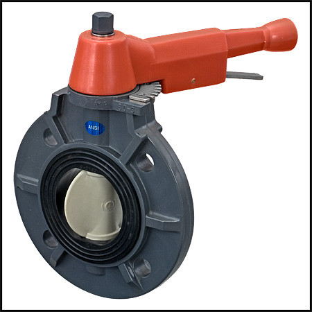 TVI Thermoplastic Valves 3" Plastic Wafer Valve With Handle (Substitute