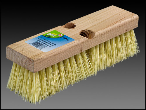 BRUSH - 10" ACID WITH YELLOW  BRISTLE 