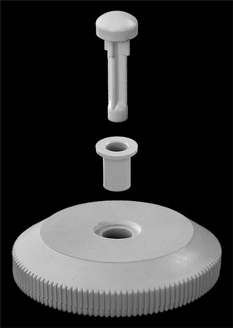 Jandy Ray-Vac Pool Cleaner Vinyl Nose Wheel Kit (White) (#R0379500)