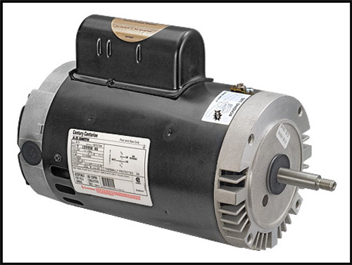 REGAL BELOIT PUMP MOTOR #B131 - THREADED SHAFT 3HP 1PH MAGNETEK 230V