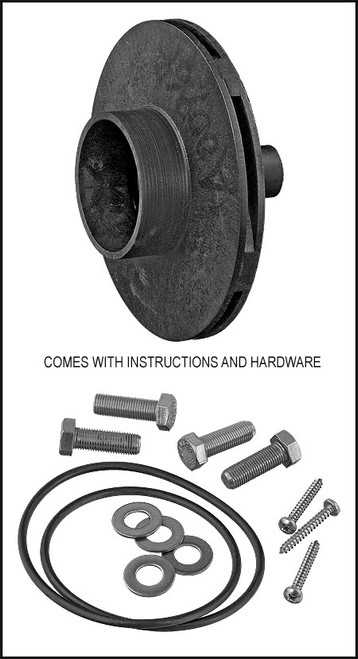 Jandy/Zodiac 1HP Full-Rated 1 1/2HP Up-Rated Impeller For MHP/MHPU Series (#R0340003)