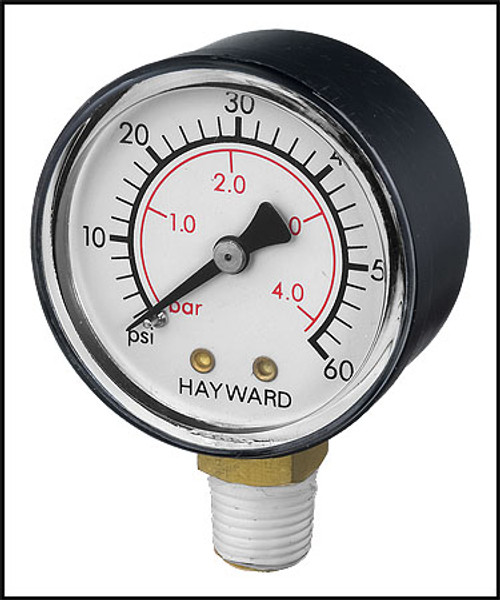 Hayward Bottom Mounted Pressure Gauge For Micro Clear (#ECX270861)