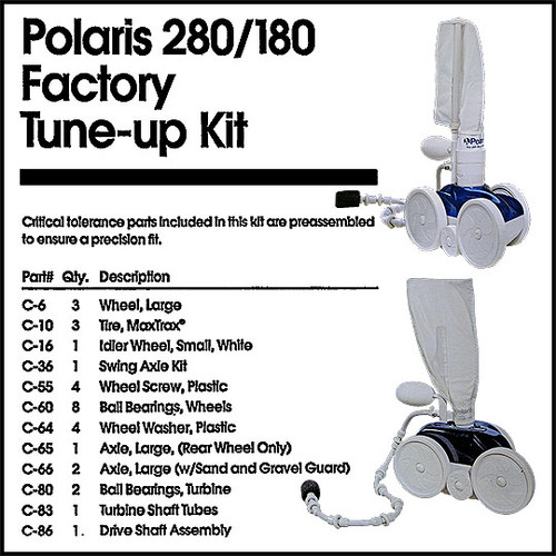Polaris Factory Tune-Up Kit For 280/180 Series Pool Cleaners (#A49)
