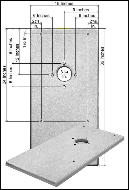 S.R.Smith 18" X 36" X 1" Life Guard Footboard Only (#74-205-112)