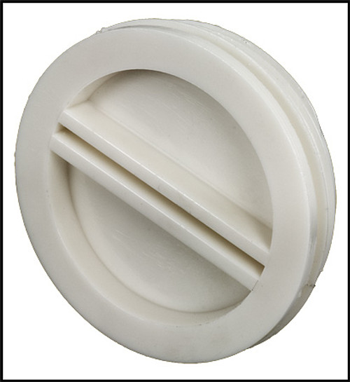 Pentair 2" White Flat Plastic Plug (#R22011)