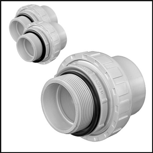 Jandy/Zodiac 2" Multiport Valve Unions (Set Of 3) (#R0443800)