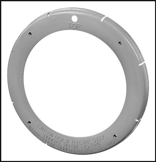 Pentair Large Grey Pool Light Face Ring (#79212165)