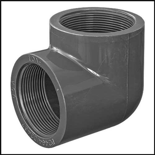 Lasco 2" 90 Degree Elbow Pipe Fitting SCH 80 FPT X FPT (#808-020)