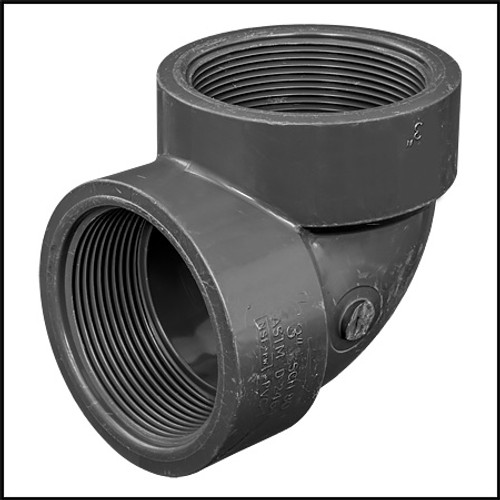 Lasco 3" 90 Degree Elbow Pipe Fitting SCH 80 FPT X FPT (#808-030)