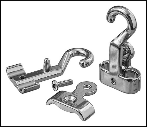 Perma-Cast Company 3/4" Large Chrome Rope Hook (Bag Of 2) (#PH-51H)