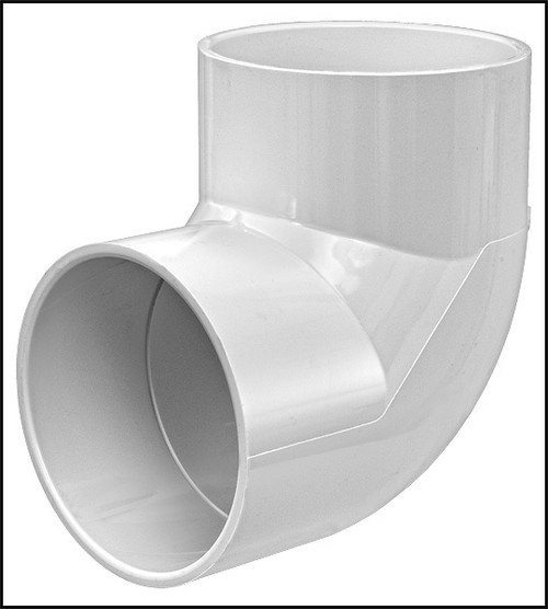 Lasco 4" X 4" 90 Degree Elbow PVC Slip X Slip (#406-040)