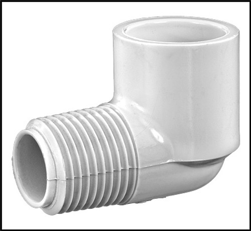 Lasco 1/2" X 1/2" 90 Degree Street Elbow Slip X MPT (#410-005)