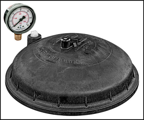 Paramount Black Valve Top With Gauge For In-floor Cleaners (#005302430003)