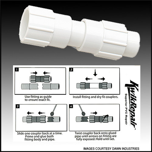 Dawn Industries Inc. 1 1/2" X 1 1/2" Kwikrepair Repair Coupler (#KRC429-015)