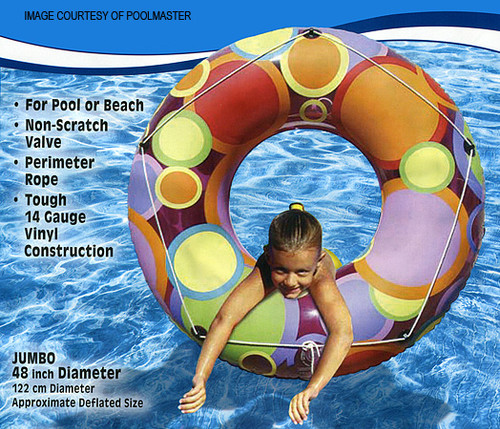 Poolmaster 48" Bright Water Tube With Rope (#87148)