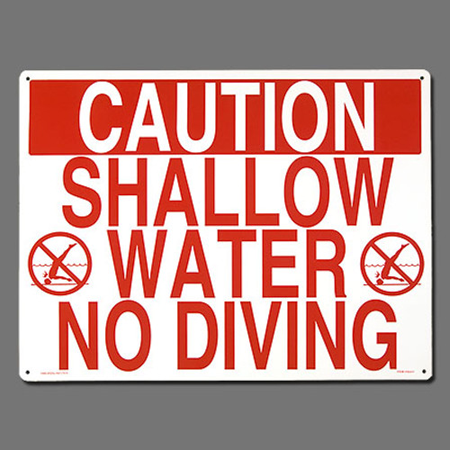 Poolmaster "Shallow Water- No Diving" Sign (#40341)