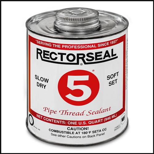 RECTORSEAL #25431 - 5  SLOW DRY PIPE THREAD SEALANT QUART