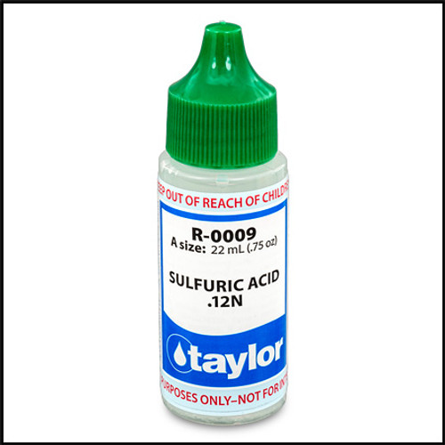 TAYLOR 3/4oz #9 SULFURIC ACID B1179 REAGENT              R-0009-A , R-0009-A-24