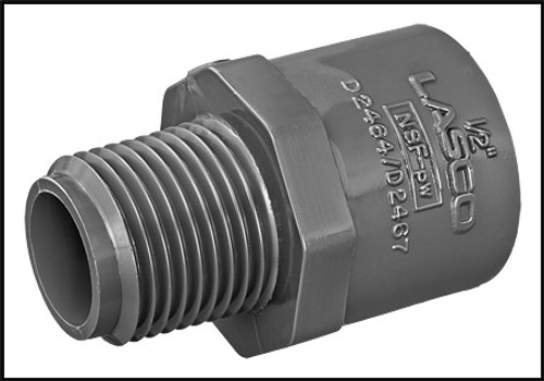 Lasco 1/2" Male Adapter SCH 80 MPT X Slip (#836-005)