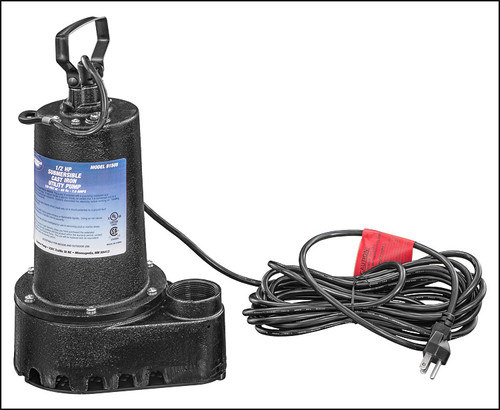Decko  Submersible Cast Iron Utility Superior  Sump Pump #91505 - 1/2 HP Manual