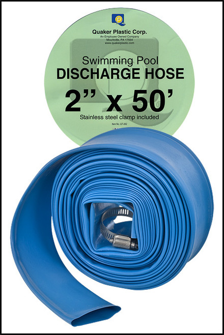 QUAKER PLASTIC CORP. DISCHARGE HOSE (#QT-262) - 2" X 50 FT