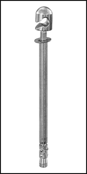 LOOP-LOC CABLE WALL ANCHOR #H711 - 6" LONG MOLLY TYPE WITH EYEBOLT