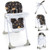 3-In-1 Convertible Baby High Chair for Toddlers-Dark Brown - Color: Dark Brown D681-AD10057PU