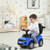 3 in 1 Ride on Push Car Toddler Stroller Sliding Car with Music-Black B593-TY327904