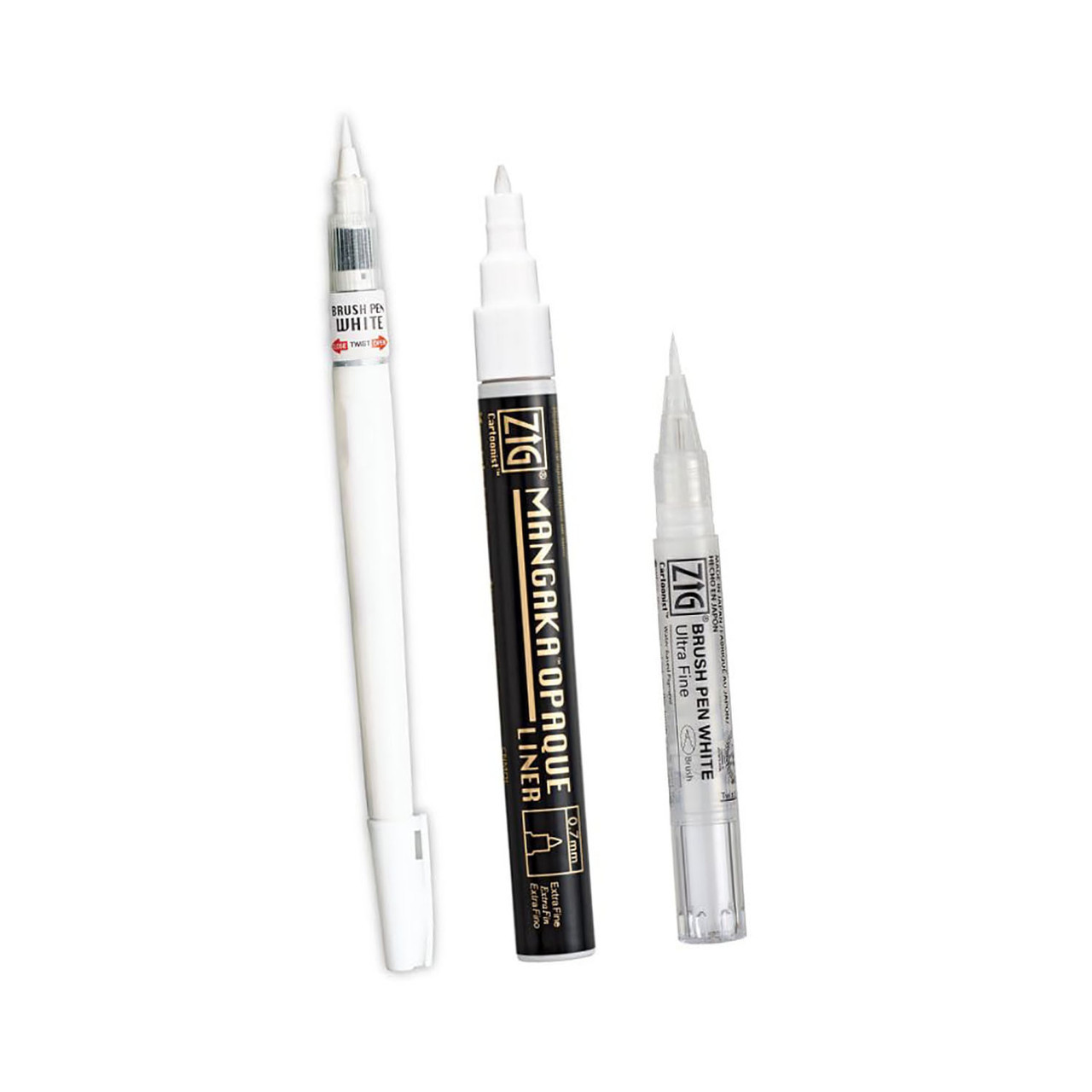 ZIG White Pen Set