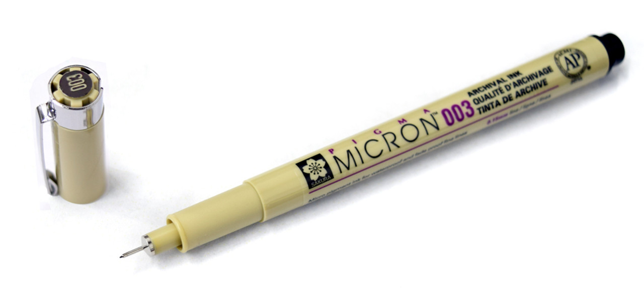 Black - Pigma Micron Pen 003 .15mm - Sakura