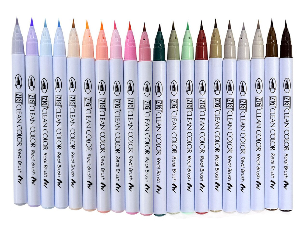 ZIG Clean Color Real Brush Set of 20, Shade & Shadow