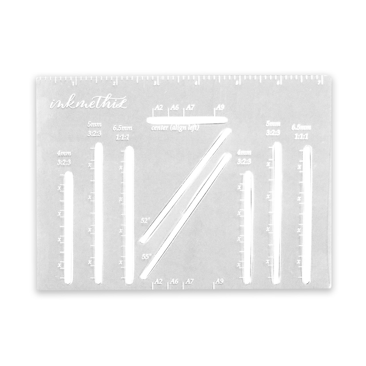 Ruler Straight Line Stencil Ruler Calligraphy Template Writing Stencil  Ruler