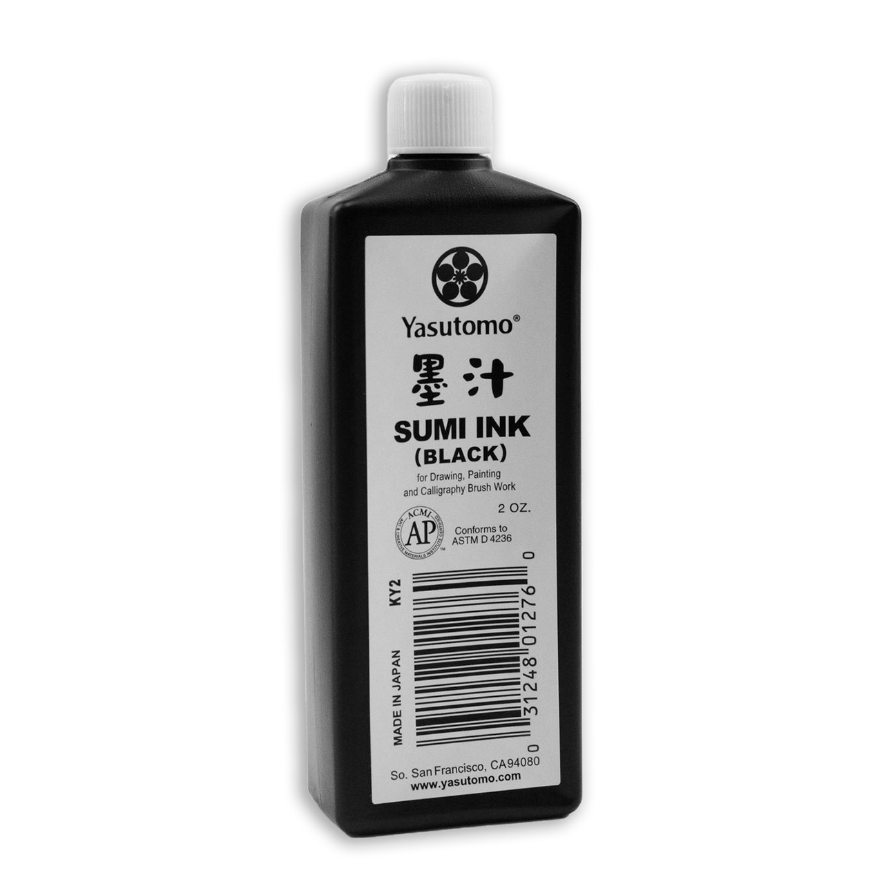 Yasutomo Black Sumi Ink 6 oz