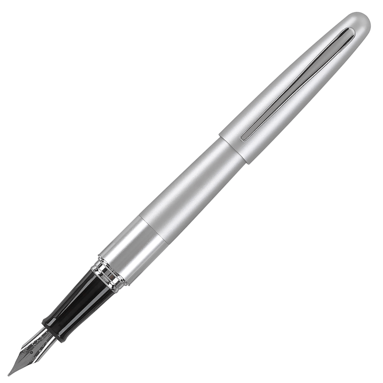 Pilot Metropolitan Medium Nib Fountain Pen, Silver