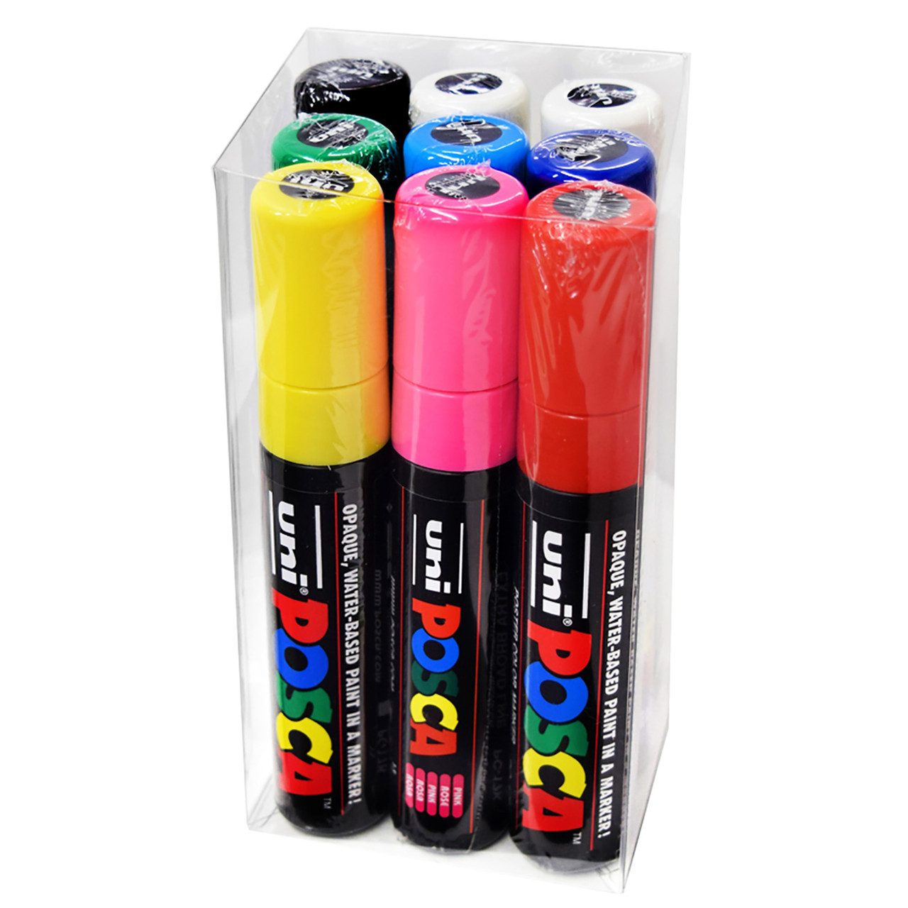 Uni Posca Black Board Marker -Thick Point-6 Colors Set (PCE50017K6C) From  Japan