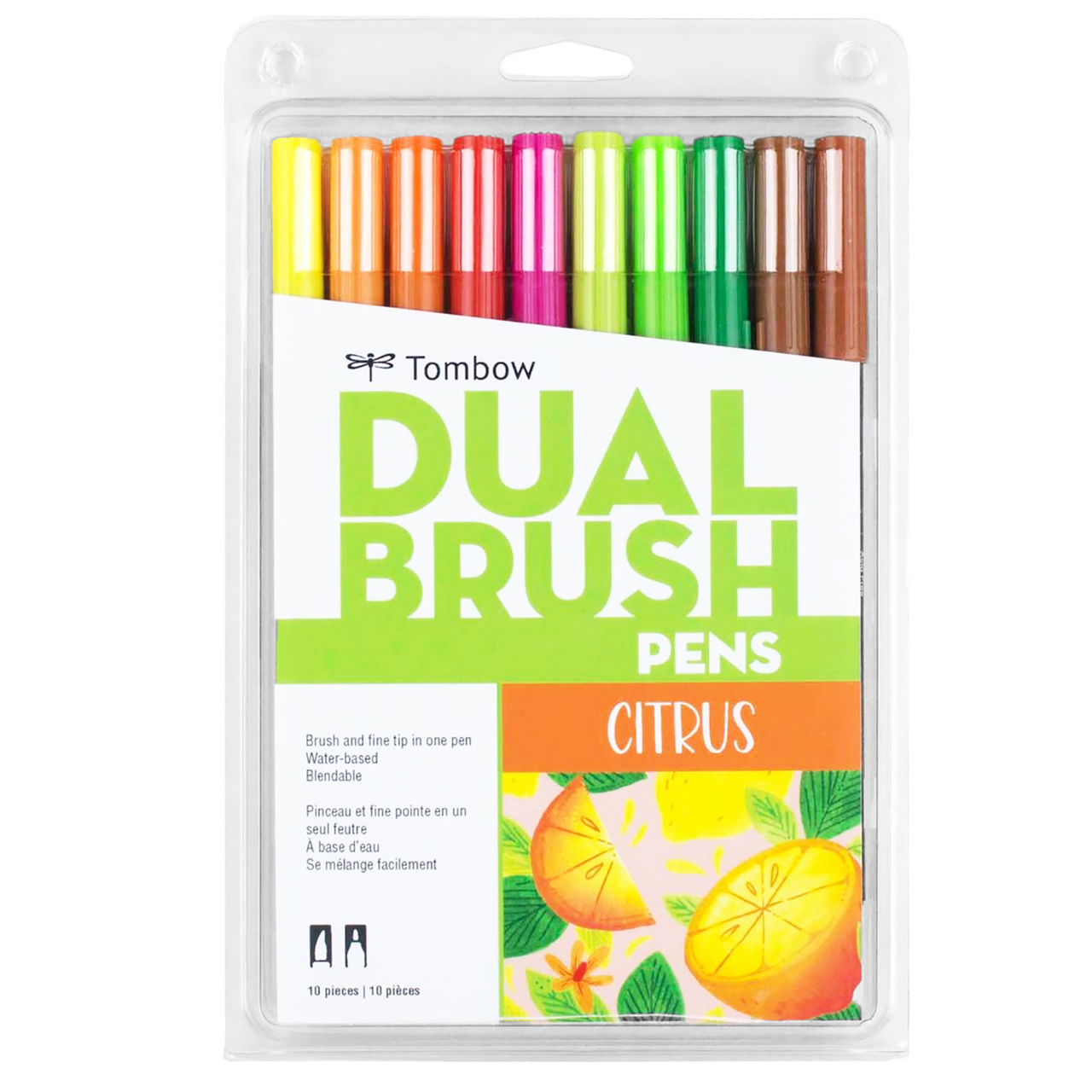Tombow : Art Dual Blendable Brush Pens : Set of 18 : Pastel Colour - Tombow  : Dual Tip - Tombow - Brands