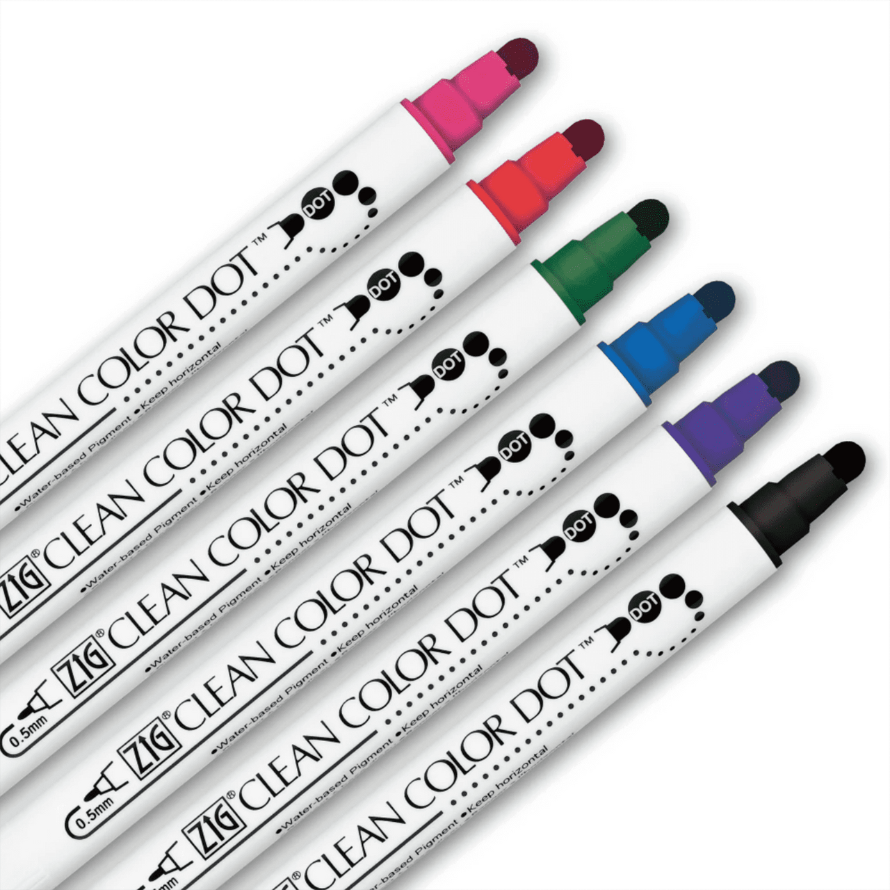 Kuretake Zig Clean Color Dot Individual Pens 