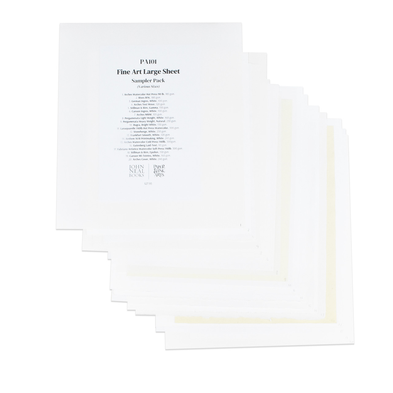 Arches Rough Cold Pressed Watercolor Paper - Full Sheet (185gsm or
