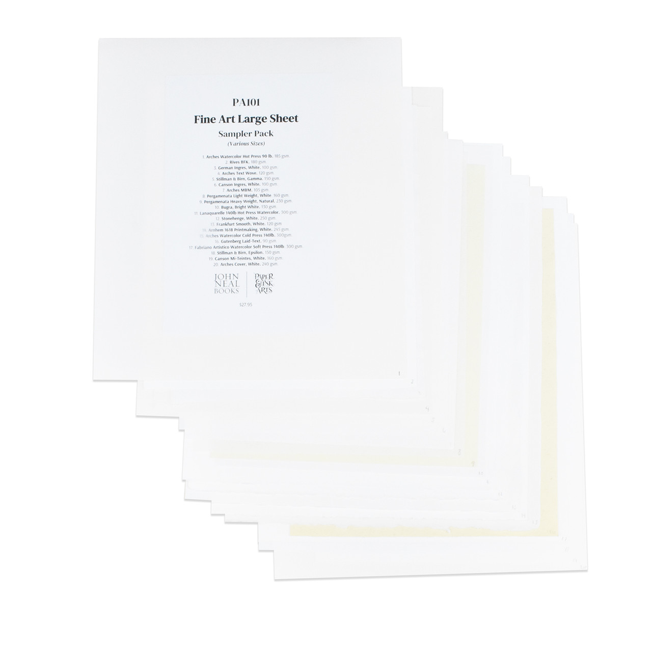 Fine Art Paper Sample Sheet Pack